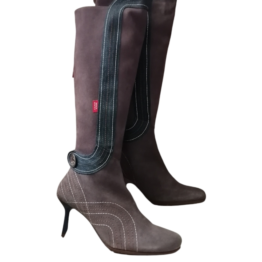 Miss Sixty Grey Heeled Boots
